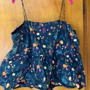 Cute floral print top.